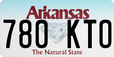 AR license plate 780KTO