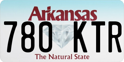AR license plate 780KTR