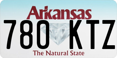 AR license plate 780KTZ