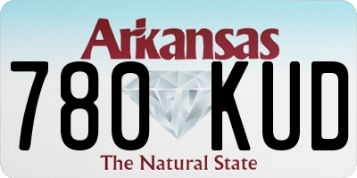 AR license plate 780KUD