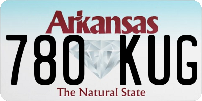 AR license plate 780KUG