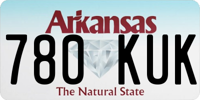 AR license plate 780KUK
