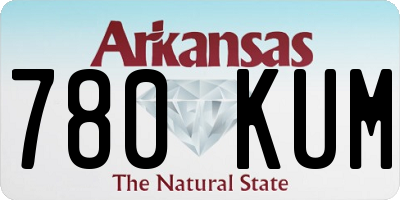 AR license plate 780KUM