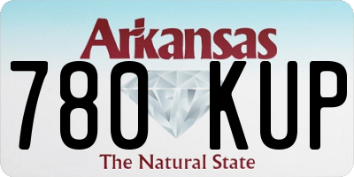 AR license plate 780KUP