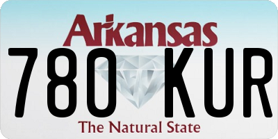 AR license plate 780KUR
