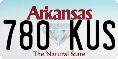 AR license plate 780KUS