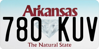 AR license plate 780KUV
