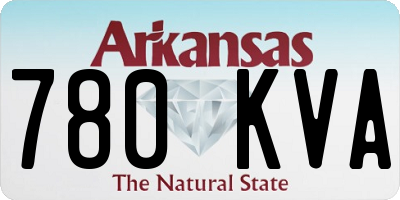 AR license plate 780KVA