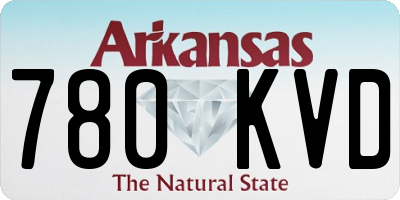 AR license plate 780KVD