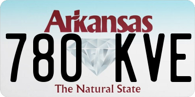 AR license plate 780KVE
