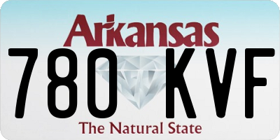 AR license plate 780KVF