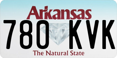 AR license plate 780KVK