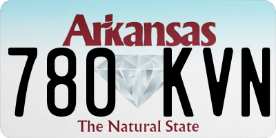 AR license plate 780KVN
