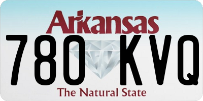 AR license plate 780KVQ
