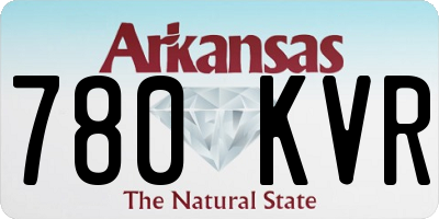 AR license plate 780KVR