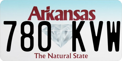 AR license plate 780KVW