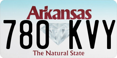 AR license plate 780KVY