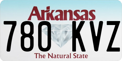 AR license plate 780KVZ