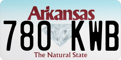 AR license plate 780KWB