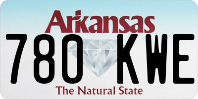 AR license plate 780KWE