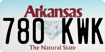 AR license plate 780KWK