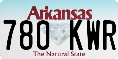AR license plate 780KWR