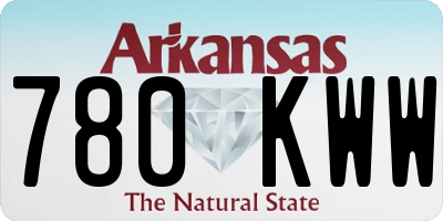 AR license plate 780KWW
