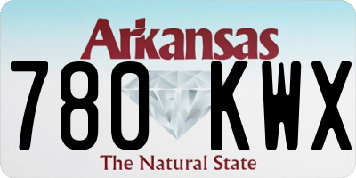AR license plate 780KWX