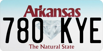 AR license plate 780KYE