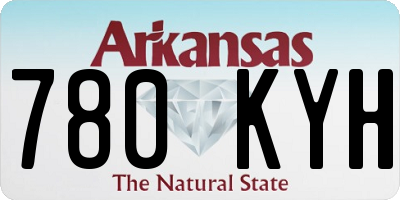 AR license plate 780KYH