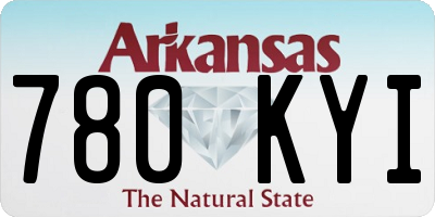 AR license plate 780KYI