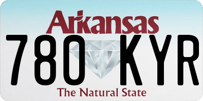 AR license plate 780KYR