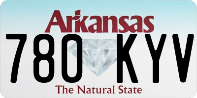 AR license plate 780KYV