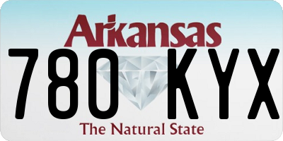 AR license plate 780KYX