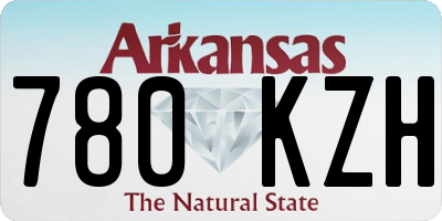 AR license plate 780KZH