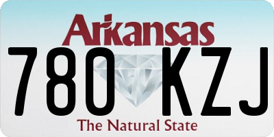 AR license plate 780KZJ