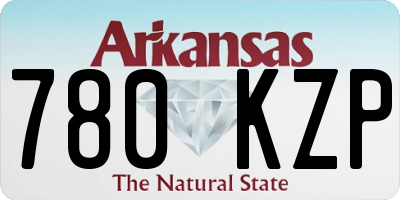 AR license plate 780KZP