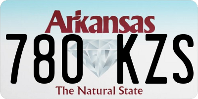 AR license plate 780KZS