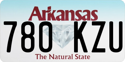 AR license plate 780KZU