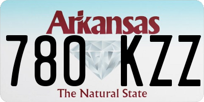 AR license plate 780KZZ