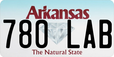 AR license plate 780LAB
