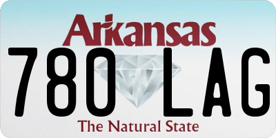 AR license plate 780LAG