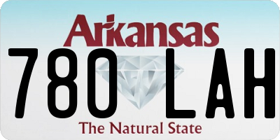 AR license plate 780LAH