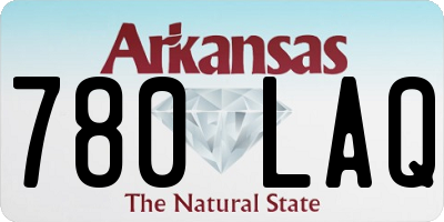 AR license plate 780LAQ