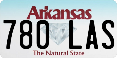 AR license plate 780LAS