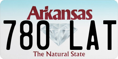 AR license plate 780LAT