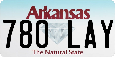 AR license plate 780LAY
