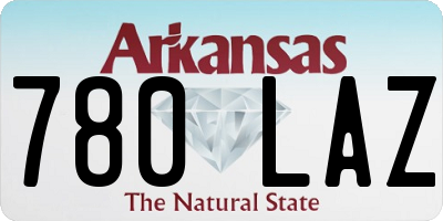 AR license plate 780LAZ