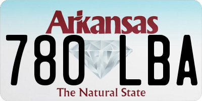 AR license plate 780LBA