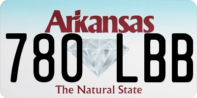 AR license plate 780LBB